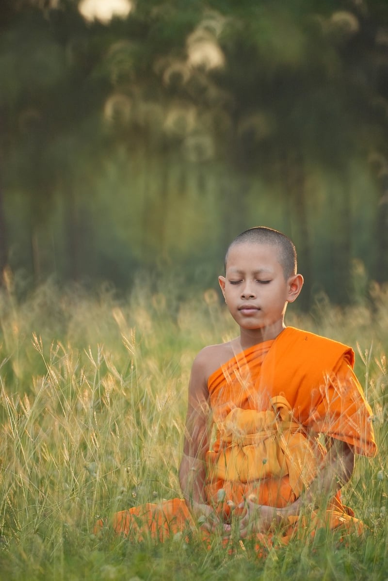 Woman practicing yoga and meditation